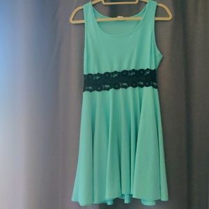 Mint green dress